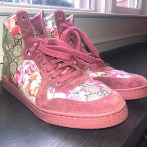 Gucci Coda Bloom High Top Sneakers